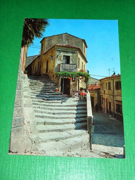 Cartolina Elba Pittoresca - POGGIO - Via del Carmine 1981.