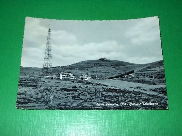 Cartolina Monte Penice - Stazione televisione 1956.