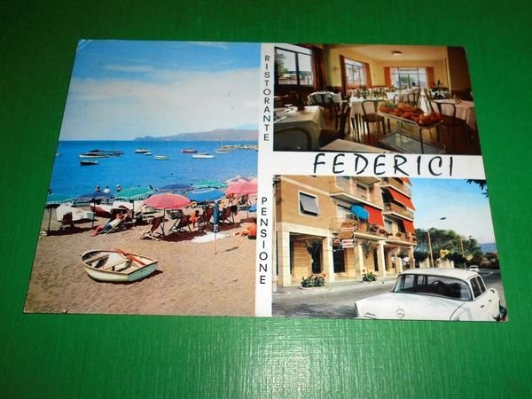 Cartolina Chiavari - Ristorante Pensione "Federici" 1969.