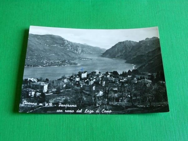 Cartolina Civenna - Panorama con ramo del Lago di Como …