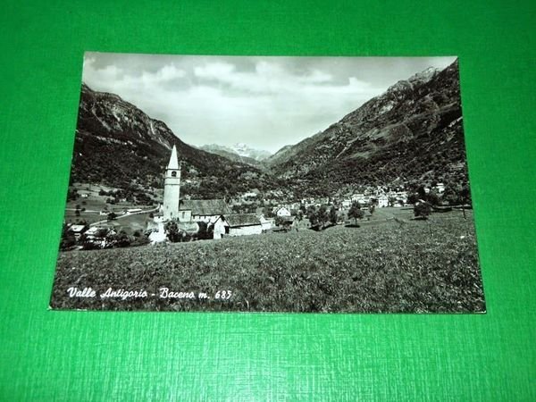 Cartolina Valle Antigorio - Baceno - Scorcio panoramico 1960 ca.