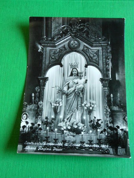 Cartolina Santuario Fontanelle di Boves ( Cuneo ) - Altare …