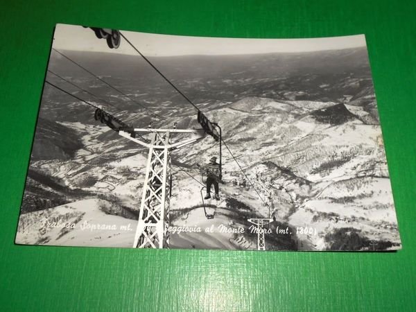 Cartolina Frabosa Soprana - Seggiovia al Monte Moro 1965.