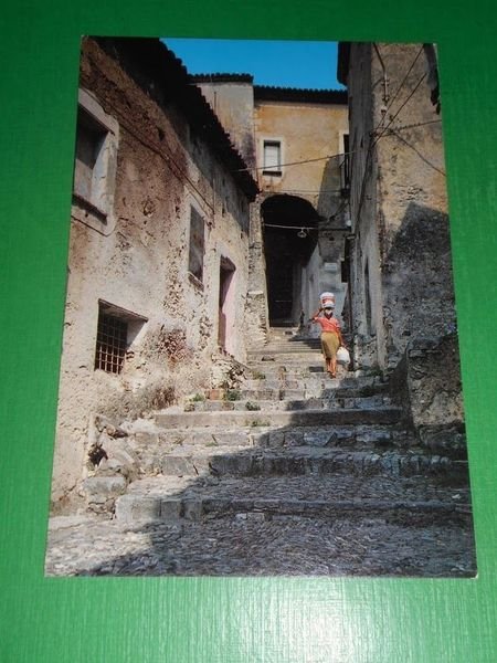 Cartolina Scalea - Città antica - Crucivia 1970 ca.