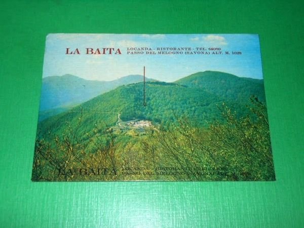 Cartolina Passo del Melogno - Locanda Ristorante La Baita 1970.