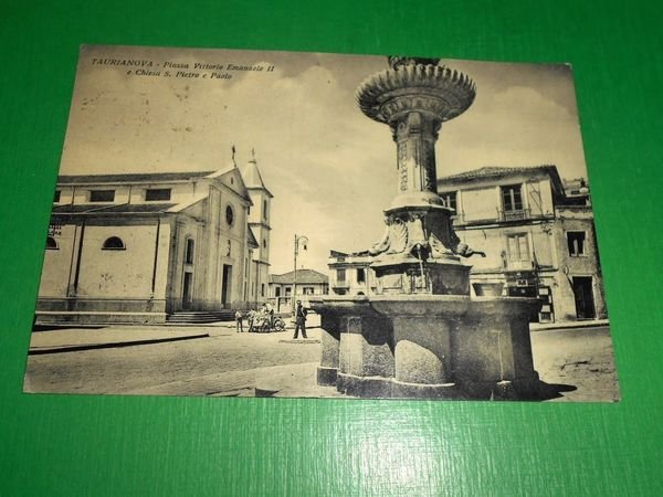 Cartolina Taurianova - Piazza V. Emanuele II e Chiesa S. …