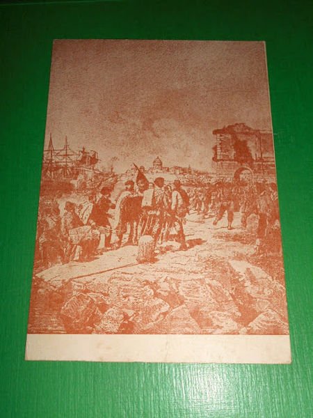 Cartolina Fratellanza Garibaldina Centenario Spedizione dei Mille Sbarco Marsala