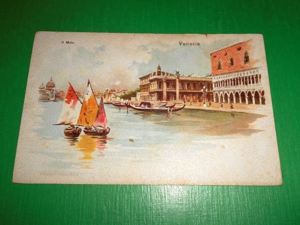 Cartolina Venezia - Il molo 1910 ca