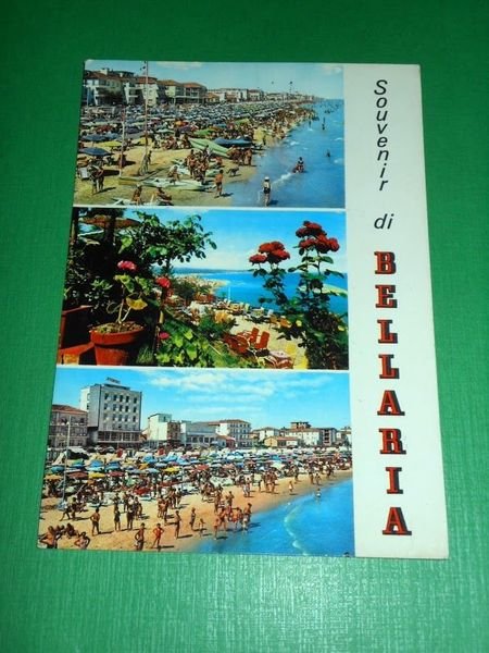 Cartolina Souvenir di Bellaria - Vedute diverse 1966