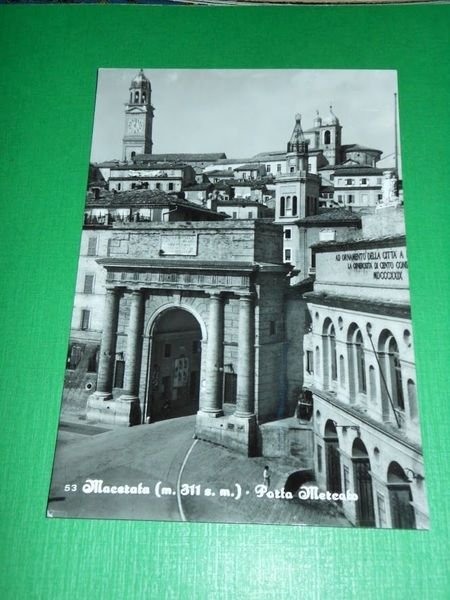 Cartolina Macerata - Porta Mercato 1964