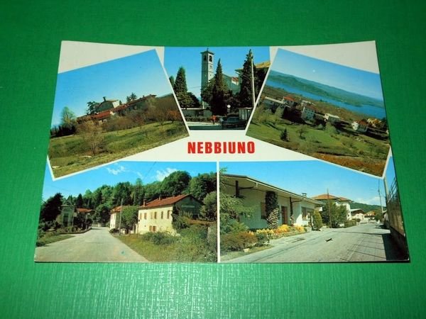 Cartolina Nebbiuno ( Novara ) - Vedute diverse 1976