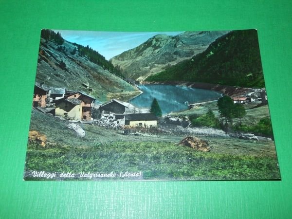 Cartolina Villaggi della Valgrisanche ( Aosta ) - Veduta 1964