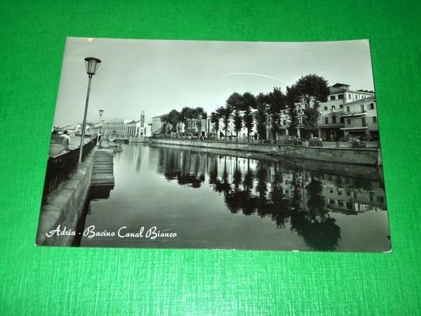 Cartolina Adria - Bacino Canal Bianco 1962