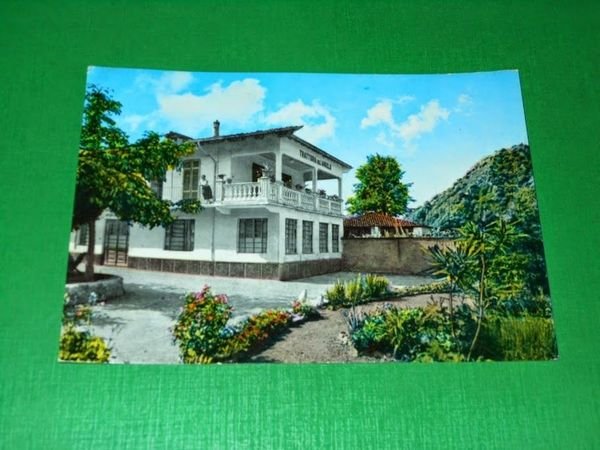 Cartolina Chiusa di Pesio - Albergo dell' Angelo 1966