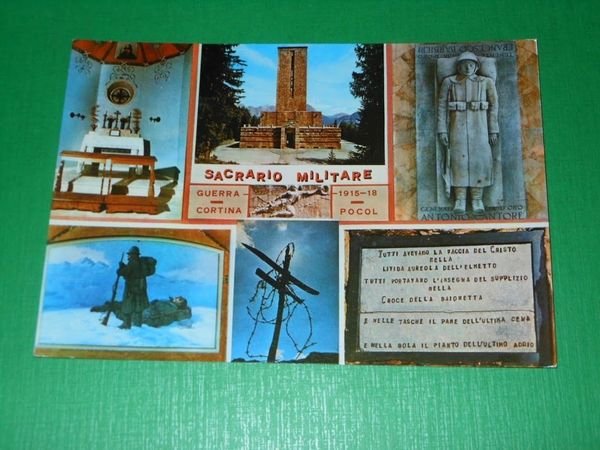 Cartolina Dolomiti - Pocol Cortina - Sacrario Militare - Vedute …