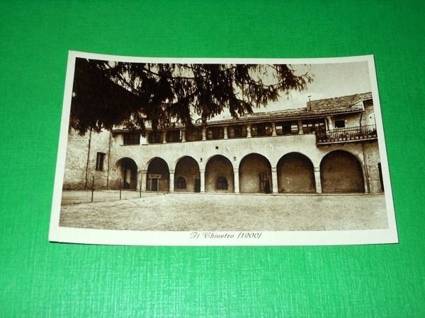 Cartolina Bobbio - S. Colombano - Il Chiostro 1940 ca.