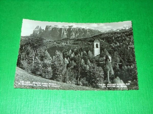 Cartolina Renon presso Bolzano - S. Giacomo verso le Dolomiti …
