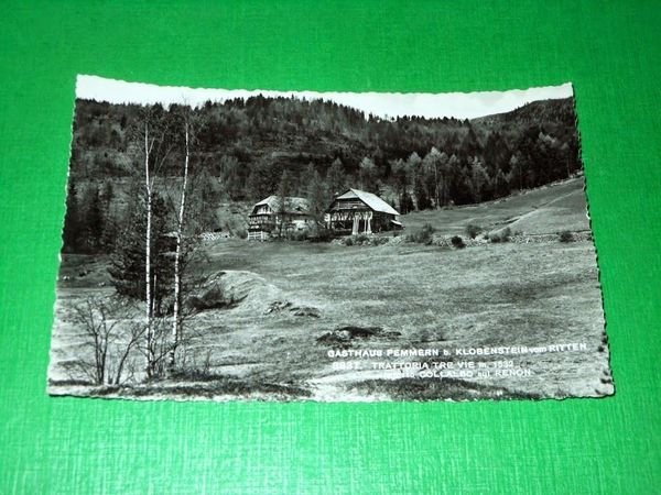 Cartolina Trattoria Tre Vie presso Collalbo sul Renon 1941 ca.