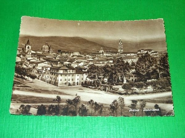Cartolina Pistoia - Panorama 1955.