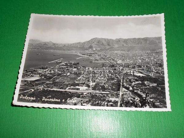 Cartolina Palermo - Panorama e Golfo 1950 ca.