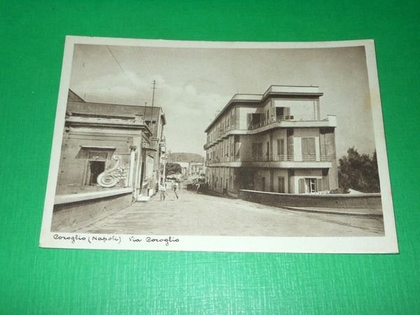 Cartolina Coroglio ( Napoli ) - Via Coroglio - 1940 …