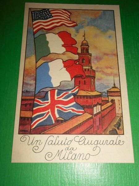 Cartolina WWI Un Saluto Augurale da Milano - Omaggio delle …