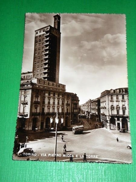 Cartolina Tram Tramway Torino - Via Pietro Micca e la …