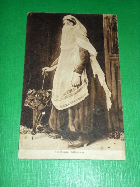 Cartolina Albania - Costume Albanese 1925 ca.