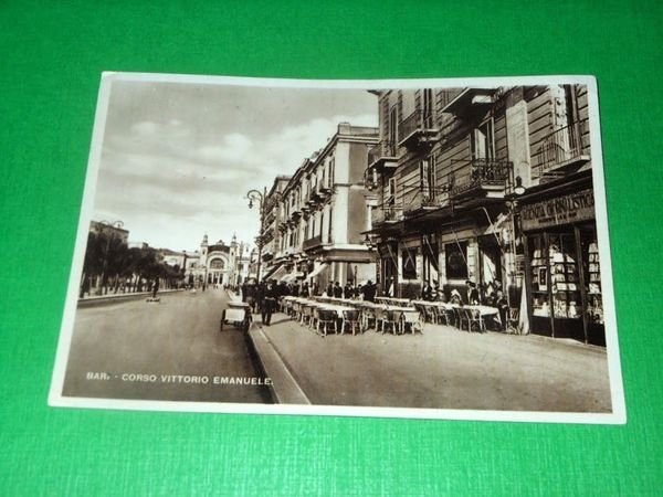 Cartolina Bari - Corso Vittorio Emanuele 1942.