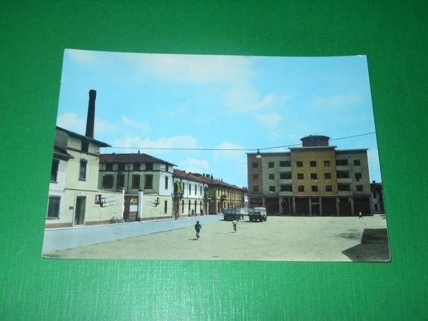 Cartolina Melzo - Piazza Risorgimento 1960 ca.