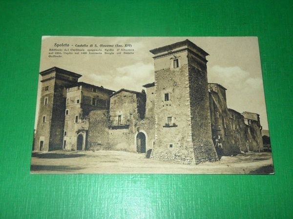 Cartolina Spoleto - Castello di San Giacomo 1920 ca.