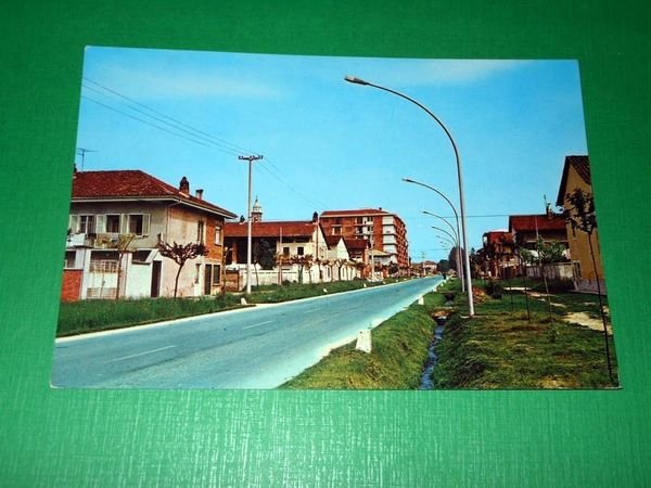 Cartolina S. Giusto Canavese - Via XXV Luglio 1984.