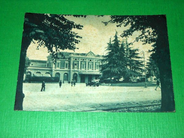 Cartolina Saluzzo - Stazione Ferroviaria 1941.