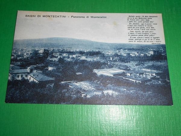 Cartolina Bagni di Montecatini - Panorama 1930 ca.