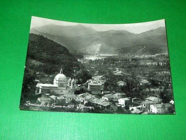 Cartolina Fontanelle di Boves - Panorama 1955.