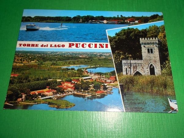 Cartolina Torre del Lago Puccini - Vedute diverse 1988.