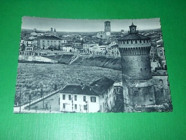 Cartolina Lodi - Panorama 1950 ca.