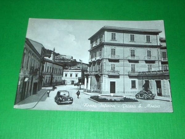Cartolina Nocera Inferiore - Piazza S. Monica 1954.