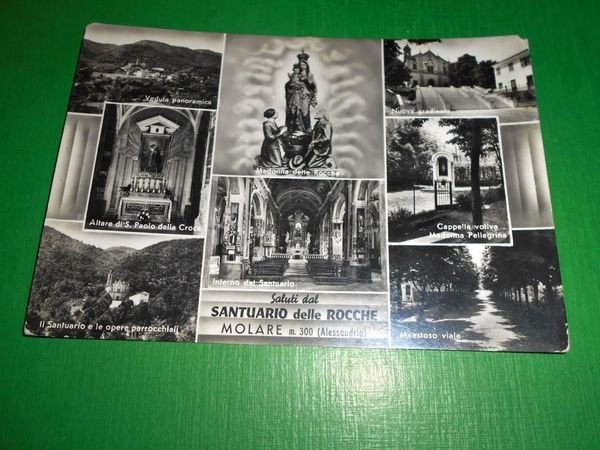 Cartolina Molare - Saluti dal Santuario delle Rocche 1962 | Immagine principale