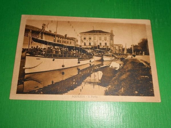 Cartolina Aquileia - Il Porto 1916.