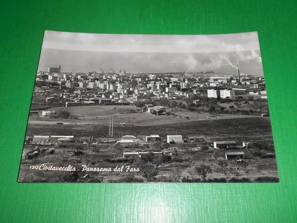 Cartolina Civitavecchia - Panorama dal Faro 1950 ca.