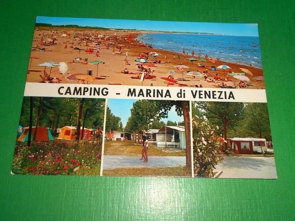 Cartolina Punta Sabbioni - Marina di Venezia Camping 1976.