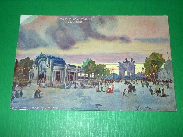 Cartolina Esposizione di Milano 1906 - Stazione al Parco n. … | Immagine principale