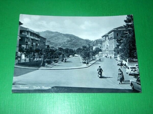 Cartolina Teramo - Viale Mazzini 1955 ca.