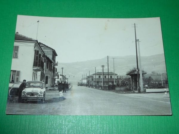 Cartolina Montechiaro Denice ( Alessandria ) - Via Nazionale 1955 …