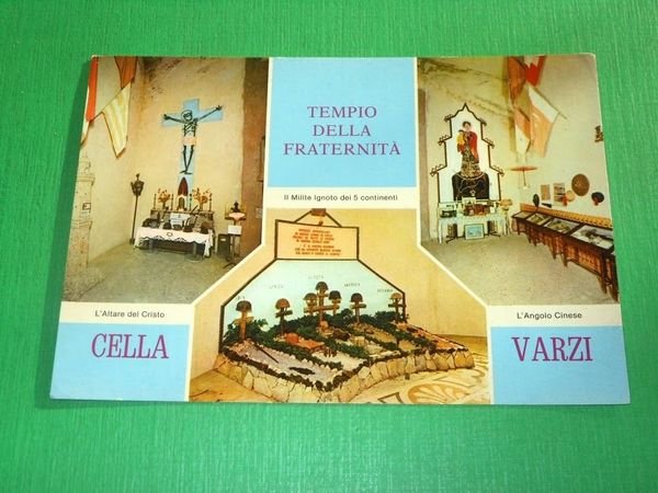 Cartolina Cella di Varzi ( Pavia ) - Tempio della …