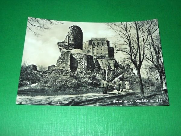 Cartolina Sacra di S. Michele - Veduta 1950 ca