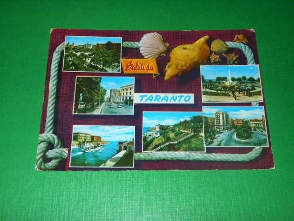 Cartolina Saluti da Taranto - Vedute diverse 1965 | Immagine principale