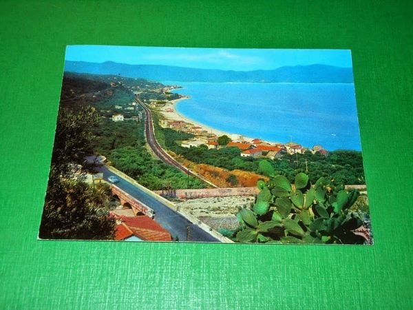 Cartolina Villa San Giovanni - Litorale dall' Autostello 1964