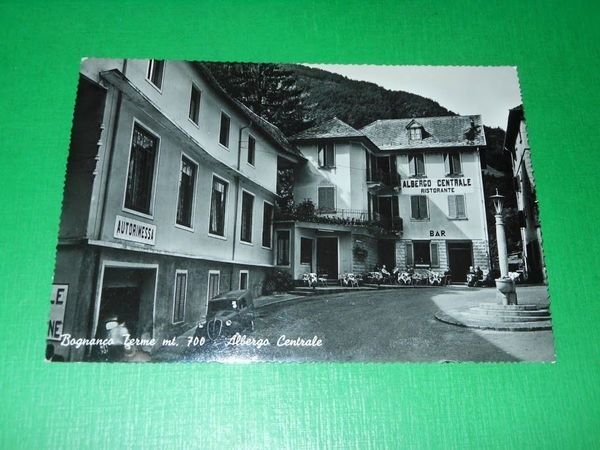 Cartolina Bognanco Terme - Albergo Centrale 1950 ca